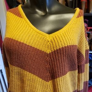 New Derek Heart Tie Back Sexy Sweater Size 3x